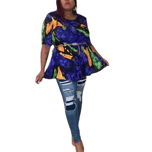 Sold! Vintage Button Down Blouse - Picture 3 of 7